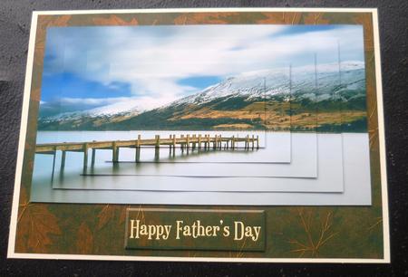 Jetty & Mountain Card Front by Charlie Angel