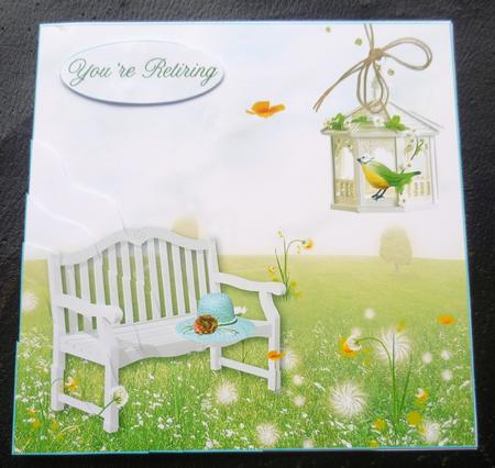 Beautiful Garden Bench & Hat Corner Stacker by Charlie Angel