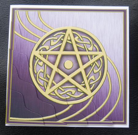 Wiccan Pentagon Wavy Corner Side Stacker Topper by Charlie Angel