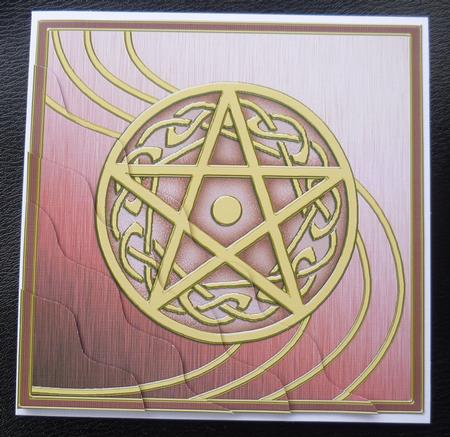 Wiccan Pentagon Wavy Corner Side Stacker Topper by Charlie Angel