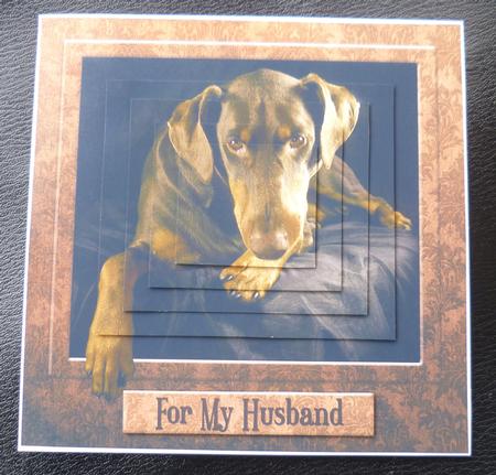 Doberman 'the Look' 6inch Pyramid by Charlie Angel