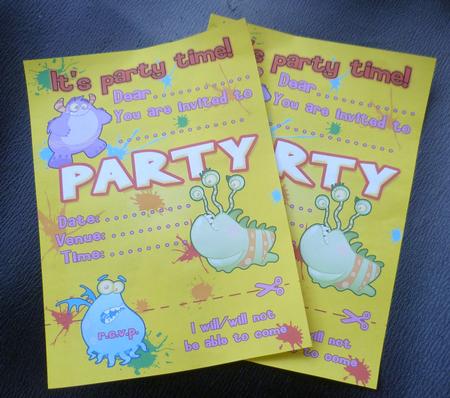 Monster Party! (invites) by Charlie Angel