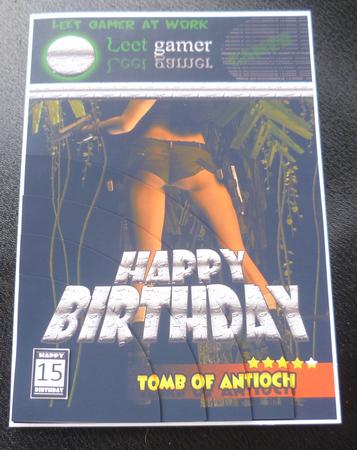 Computer Game Fan Quick Card by Charlie Angel