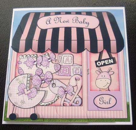 The Little Baby Girl Shoppe Wavy Corner Side Stacker Topper by Charlie Angel