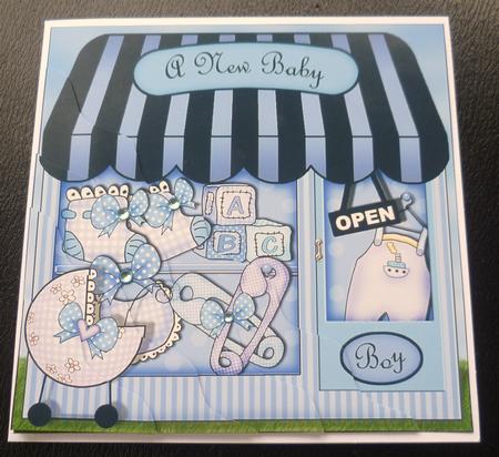 The Little Baby Boy Shoppe Wavy Corner Side Stacker Topper by Charlie Angel