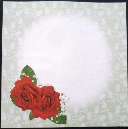 8x8 the Red Roses Insert Plate by Charlie Angel