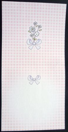 Pretty Gingham Insert Square Landscape by Charlie Angel