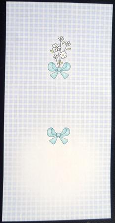 Pretty Gingham Insert Square Landscape by Charlie Angel