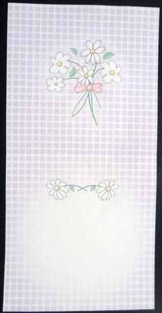 Pretty Gingham Insert Square Landscape by Charlie Angel
