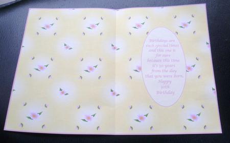 Pretty Floral 30th Birthday Insert by Charlie Angel
