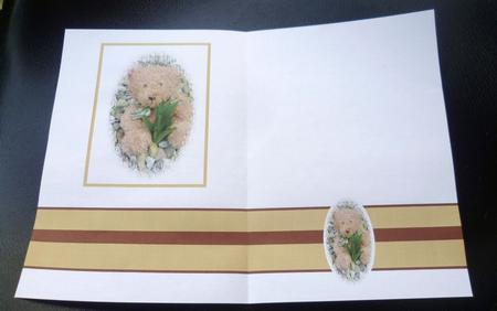 Teddy Bear Vellum or Insert by Charlie Angel