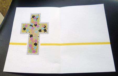 Mosiac Cross Vellum or Insert by Charlie Angel