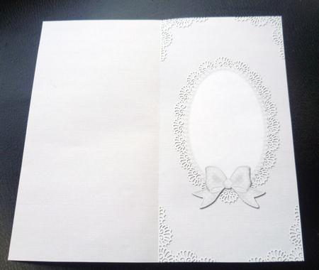 Dl Pearls and Lace Card Front or Insert by Charlie Angel