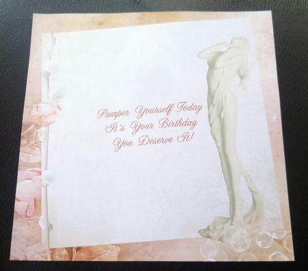 Pamper Yourself Goddess Insert Birthday by Charlie Angel