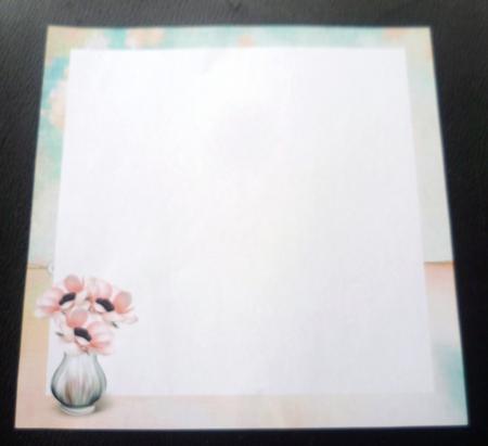 Pink Anemone Blush 8x8inch Insert Ink Saving by Charlie Angel