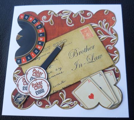 Red Roulette Brother In-law 5.5in Scallop Step by Step by Charlie Angel
