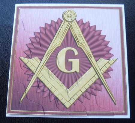 Masonic Wavy Corner Side Stacker Topper by Charlie Angel