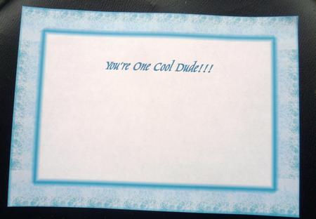 You're One Cool Dude Sea Foam Frame Insert by Charlie Angel
