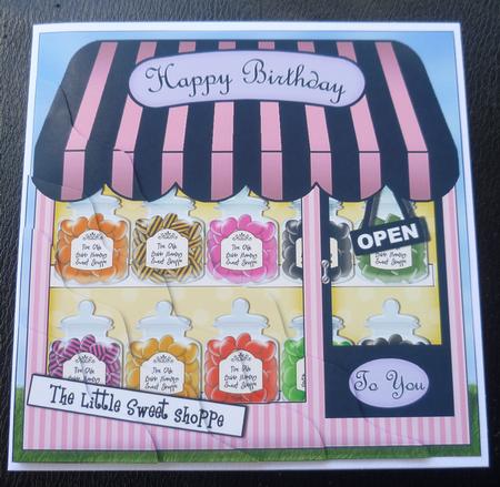 The Little Sweet Shoppe Wavy Corner Side Stacker Topper by Charlie Angel