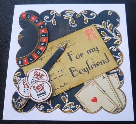 Roulette Black for My Boyfriend Postcard Step by Step by Charlie Angel