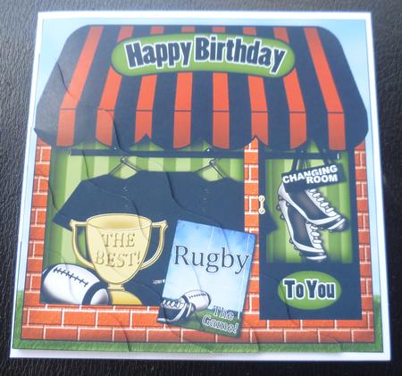 The Little Rugby Shoppe Wavy Corner Side Stacker Topper by Charlie Angel
