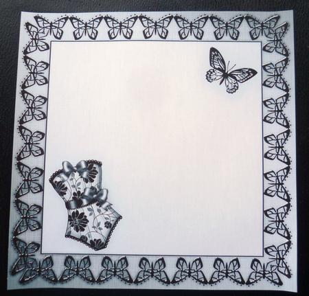 Elegant Boudoir Matching 8 x 8 Insert Panel and Greetings by Charlie Angel