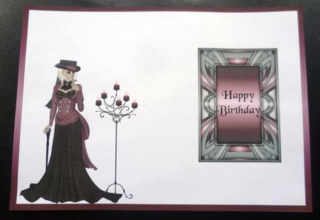 Lady with Candles Insert by Charlie Angel