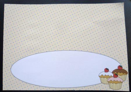 Cupcakes Insert for Large Dl (polka Dots) 2 by Charlie Angel