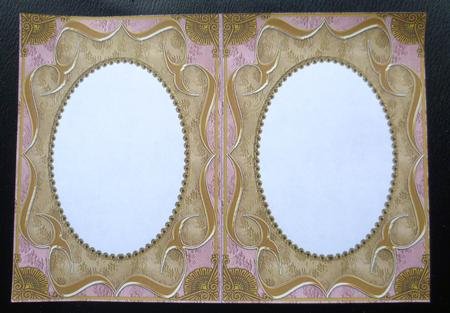 Happy Couple Fancy Bracket 7x5in Matching Card Insert by Charlie Angel