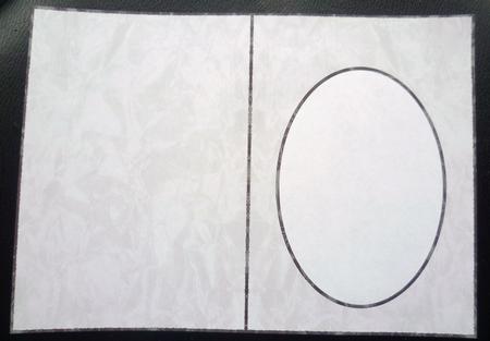 Glass Pebble Cross 4 - Card Insert by Charlie Angel