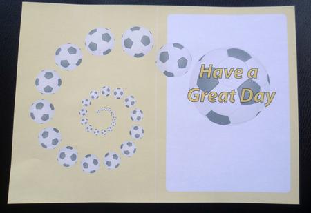 Football Fan Great Day Insert Yellow by Charlie Angel