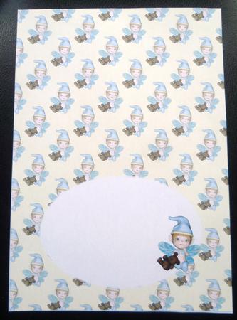 Baby Boy Fairy with Teddy Bear Penny Slider Insert by Charlie Angel