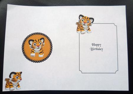 Cute Tiger Insert by Charlie Angel