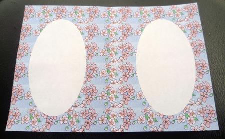 Apple Blossom Insert with Two Oval Spaces by Charlie Angel