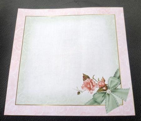 8x8 a Rose Pure and Simple Insert Plate by Charlie Angel