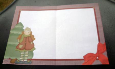 Flakey and Friends Christmas Landscape Insert for an A5 Card by Charlie Angel