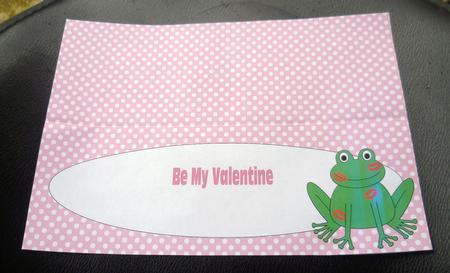 Kiss the Frog Large Dl Insert Valentines by Charlie Angel