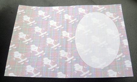 Pale Tartan Santa Claus Insert by Charlie Angel