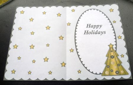 Buttons Christmas Trees Ii Insert Happy Holidays by Charlie Angel