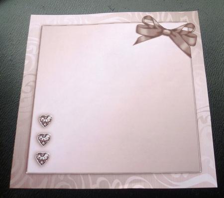 Elegant Flourish Matching 8 x 8 Insert Panel and Greetings by Charlie Angel