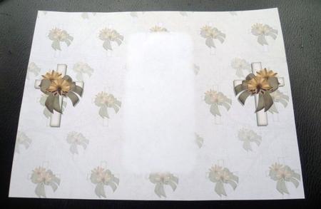 Autumnal Cross Gatefold Insert by Charlie Angel