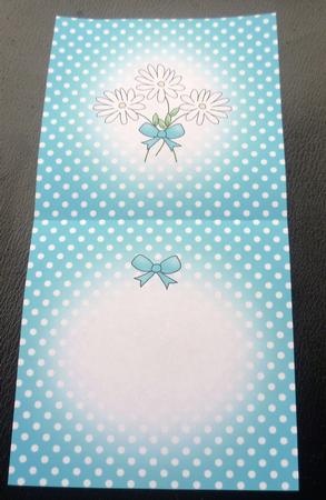 Pretty Polka Dots Square Landscape Card Insert by Charlie Angel