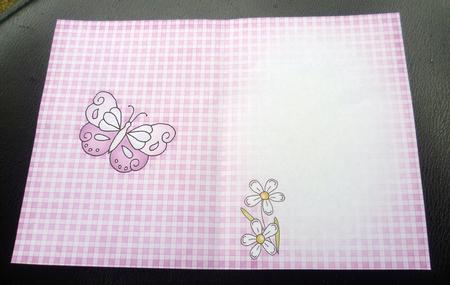 Fluttery Butterfly Insert A5 Portrait by Charlie Angel