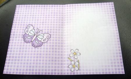 Fluttery Butterfly Insert A5 Portrait by Charlie Angel