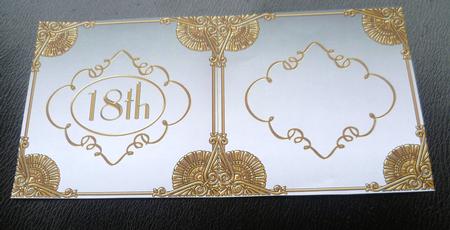 Burlesque Perfume 18th Birthday 5in Matching Card Insert by Charlie Angel