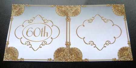 Burlesque Perfume 60th Birthday 5in Matching Card Insert by Charlie Angel