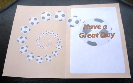 Football Fan Great Day Insert Orange by Charlie Angel