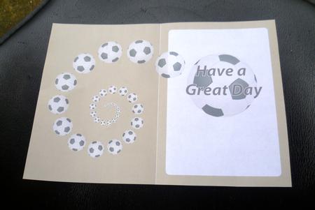 Football Fan Great Day Insert Brown by Charlie Angel