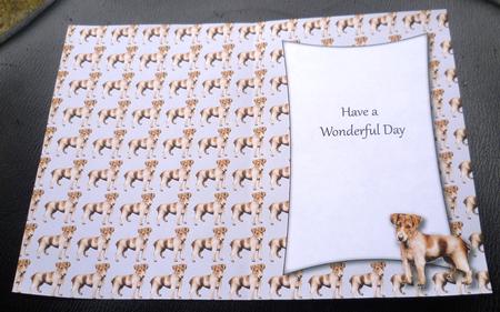 Jack Russell Insert with Message (grey) by Charlie Angel