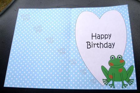 Kiss the Frog Insert Birthday 3 by Charlie Angel